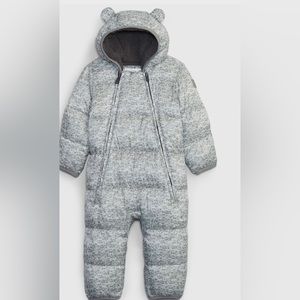 Baby 100% Recycled Heavy Weight Puffer One-Piece - good Condition - GAP